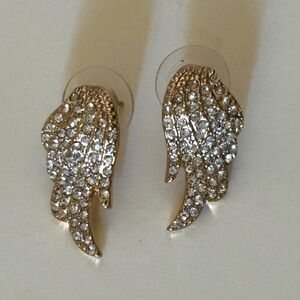 Gold and Silver Wing Earrings